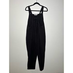 Mommy Jennie Black Overalls